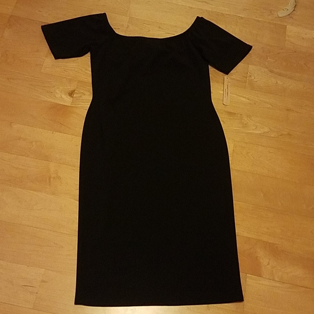 NWT Black Short Sleeve Dress L